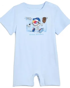 adidas Kids Graphic Shortie Rompers (Infant)