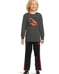 adidas Kids Sport Graphic Cotton Tee Pant Set (Toddler/Little Kid)