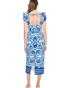 Adrianna Papell Column Midi Dress Women's