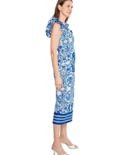 Adrianna Papell Column Midi Dress Women's