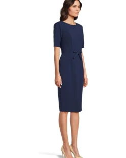 Adrianna Papell Mini Bow Front Sheath Dress Women's