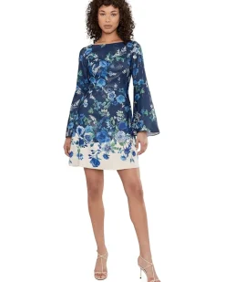 Adrianna Papell Printed A-Line Women's