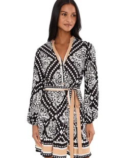 Adrianna Papell Printed Short Dress Women's