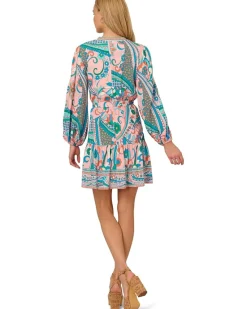 Adrianna Papell Printed Short Dress Women's