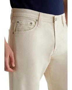 AG Jeans Everett Slim Straight Jeans in 1 Year Ivory Cream Men's