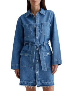 AG Jeans Luisa Long Sleeve Shirt Dress Women's