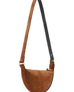 AllSaints Half Moon Suede Crossbody