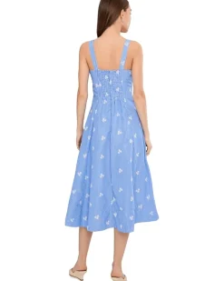 Avec Les Filles Sleeveless Sweetheart Midi Dress Women's