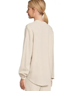 Barefoot Dreams Linen Blend Blouse Women's