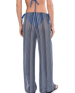 BECCA Seaside Crochet Knit Split Leg Pants Women's