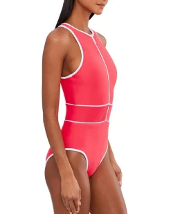 BECCA Sport Mode Shannon High Neck Zip One-Piece Women's