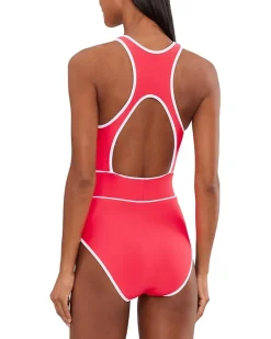 BECCA Sport Mode Shannon High Neck Zip One-Piece Women's