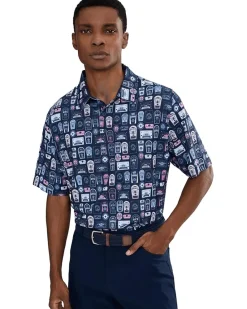 Callaway Whiskey Ace Print Polo Men's