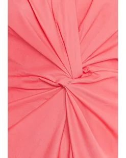 Calvin Klein Collared Twist Front Cotton Dress Women's
