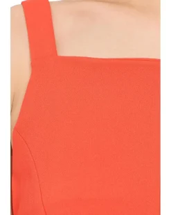 Calvin Klein Scuba Crepe Square Neck A-Line Dress Women's