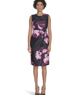 Calvin Klein Scuba Floral Sheath Women's