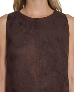 Calvin Klein Sleevless Suede Shift Women's