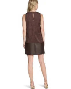 Calvin Klein Sleevless Suede Shift Women's