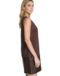 Calvin Klein Sleevless Suede Shift Women's