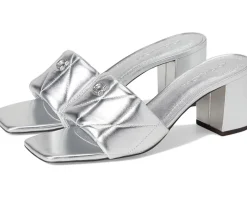 COACH Holly Block Heel Sandals with Quilting Women's