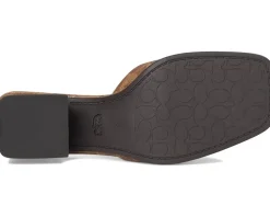 COACH Sculpted C Coated Canvas Block Heel Sandals Women's