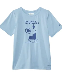 Columbia Kids Tech Trail Short Sleeve Graphic Shirt (Little Kid/Big Kid)
