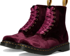 Dr. Martens Vegan 1460 Pascal Velvet Lace-Up Boots Women's