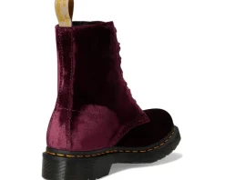 Dr. Martens Vegan 1460 Pascal Velvet Lace-Up Boots Women's