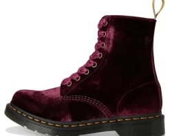 Dr. Martens Vegan 1460 Pascal Velvet Lace-Up Boots Women's
