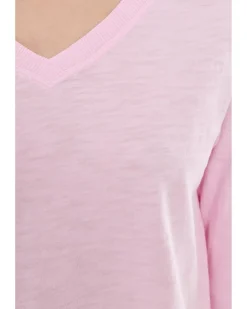 Elliott Lauren Garment Dye Tees - V-Neck 3/4 Sleeve Tee Women's