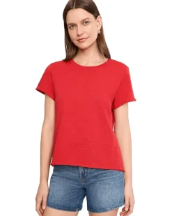 Elliott Lauren Garment Dye Tees - Short Sleeve Crew Neck Tee Women's