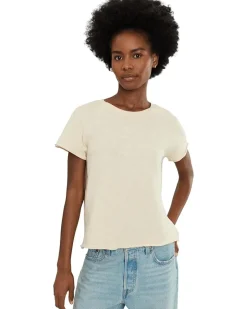 Elliott Lauren Garment Dye Tees - Short Sleeve Crew Neck Tee Women's