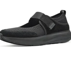 FitFlop F-mode Flow Knit/Suede Mary Janes Women's