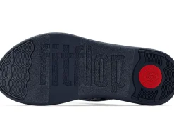 FitFlop F-Mode Go Adj. Checkerboard-Denim Toe-Post Sandals Women's