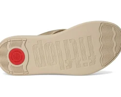 FitFlop F-Mode Go Beadie-Button Adj. Flatform Toe/Post Sandals Women's
