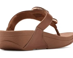FitFlop Lulu Marbled-Stone Toe-Post Sandals Women's