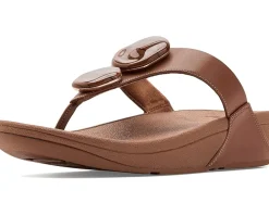 FitFlop Lulu Marbled-Stone Toe-Post Sandals Women's