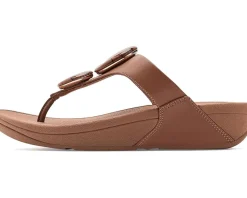 FitFlop Lulu Marbled-Stone Toe-Post Sandals Women's