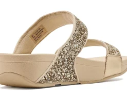 FitFlop Lulu Multi-Tonal Glitter Slides Women's
