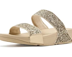 FitFlop Lulu Multi-Tonal Glitter Slides Women's