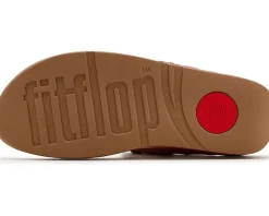 FitFlop Lulu Square-Chain Leather Toe-Post Sandals Women's