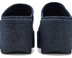 FitFlop Platfforms Denim Heeled Mules Women's