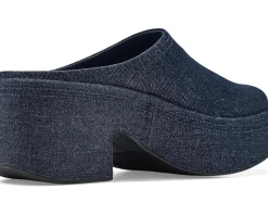 FitFlop Platfforms Denim Heeled Mules Women's
