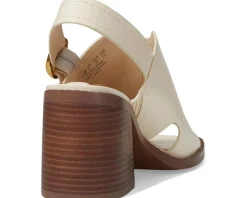 Franco Sarto Amy Slingback Block Heel Pep Toe Sandals Women's