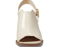 Franco Sarto Amy Slingback Block Heel Pep Toe Sandals Women's
