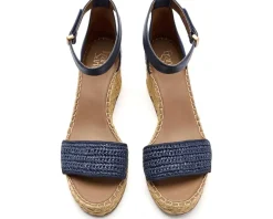Franco Sarto Clemens Raffia Espadrille Wedge Heel Sandals Women's