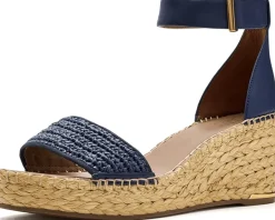 Franco Sarto Clemens Raffia Espadrille Wedge Heel Sandals Women's