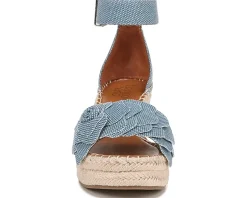 Franco Sarto Clemens Raffia Espadrille Wedge Heel Sandals Women's
