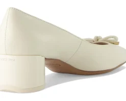 Franco Sarto Natalia Square Toe Block Heel Pumps with Bow Women's