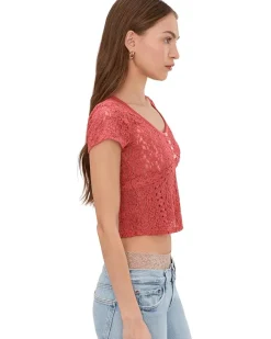 Free People Claro Short Sleeve Tee Women's